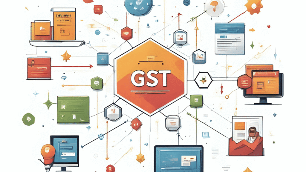 Diagram illustrating GST on Commercial Property and ITC process