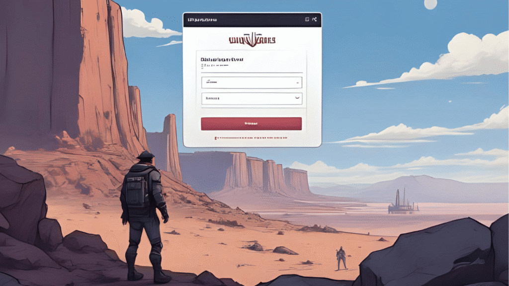 Screenshot of UPI Access Nevada portal login page