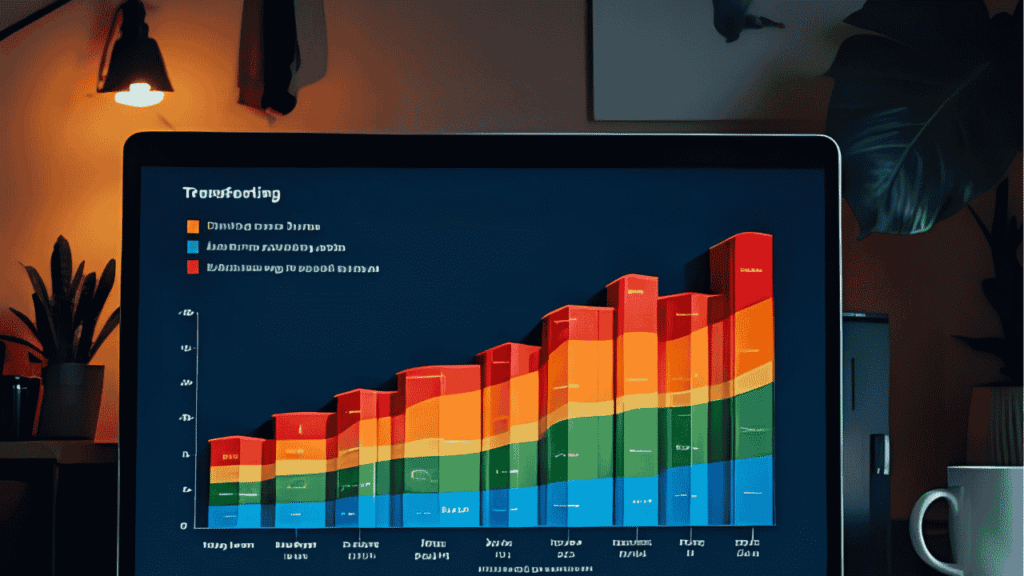 Visual: Bar chart of annual transaction thresholds per merchant level.